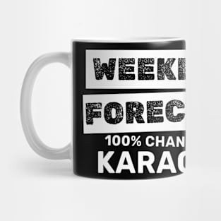 Karaoke - Weekend Forecast Hundred Procent Chance Of Karaoke Mug